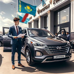 В Россию начали ввозить Hyundai Santa Fe из Казахстана. За популярный дизельный полноприводный кроссовер просят от 4 млн рублей