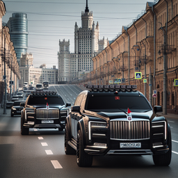 В Москве засветились секретные китайские броневики Hongqi N701