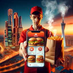 У сети «Вкусно — и точка» теперь есть доставка в своём мобильном приложении