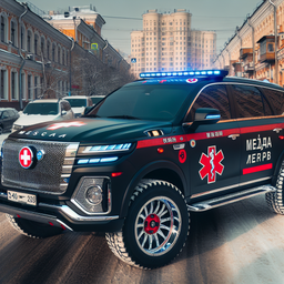 В Москве появилась роскошная «скорая помощь»: это люксовый 551-сильный внедорожник Hongqi E-HS9 ценой от 8 млн рублей