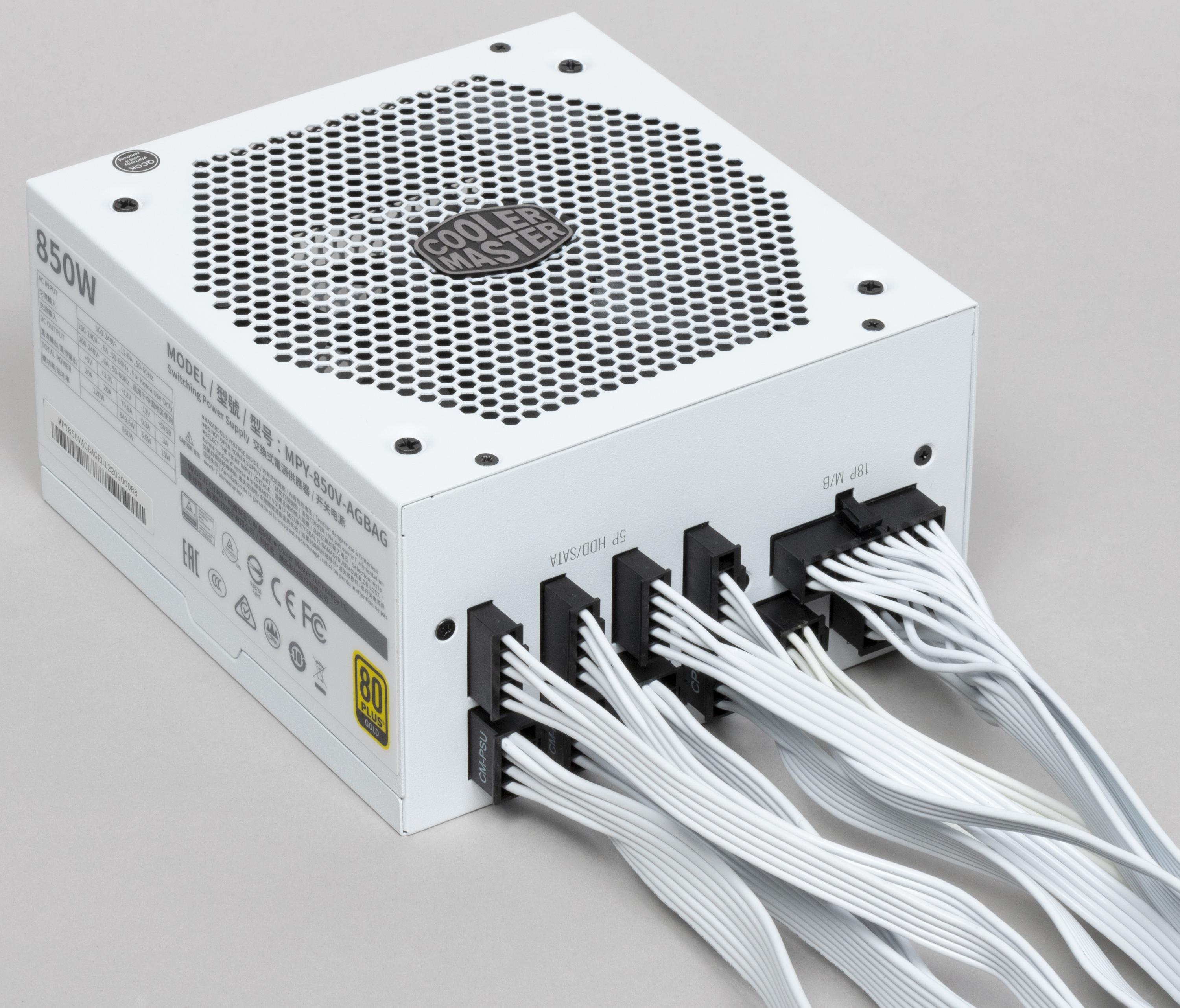 Обзор блока питания Cooler Master V850 Gold-V2 White Edition