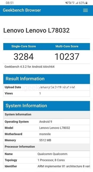 Lenovo Z5 Pro Snapdragon 855 Edition, который является рекордсменом AnTuTu, не показал впечатляющих результатов в Geekbench, фото 2