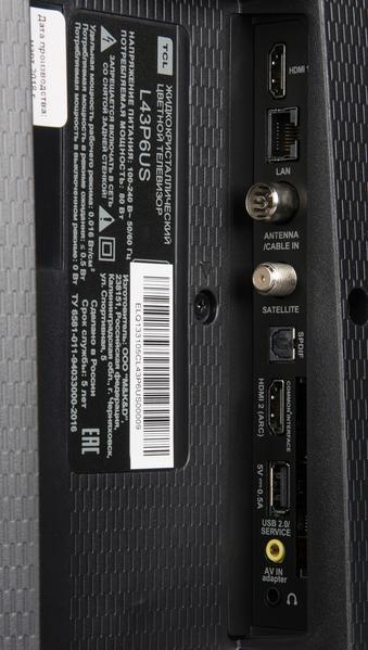 Телевизор TCL L43P6US:, фото 8