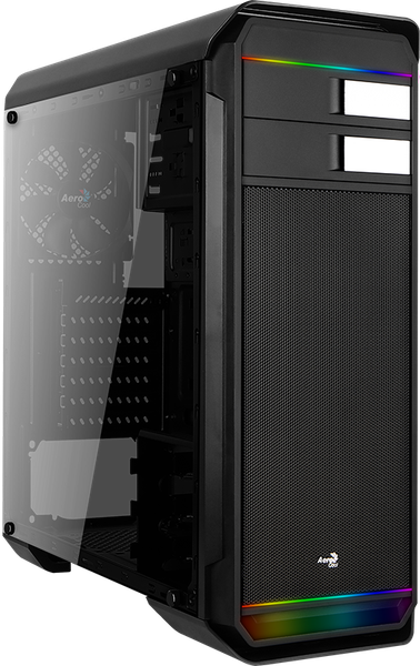 Компьютерный корпус AeroCool Aero500G RGB украшен «сдвоенной светодиодной подсветкой»