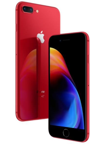 Смартфоны iPhone 8 и iPhone 8 Plus стали доступны в красном цвете в рамках линейки (Product) RED, фото 1