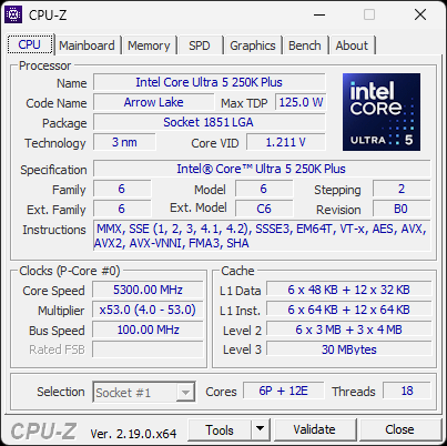 Процессор Intel Core Ultra 5 250K Plus для платформы LGA1851:, фото 4