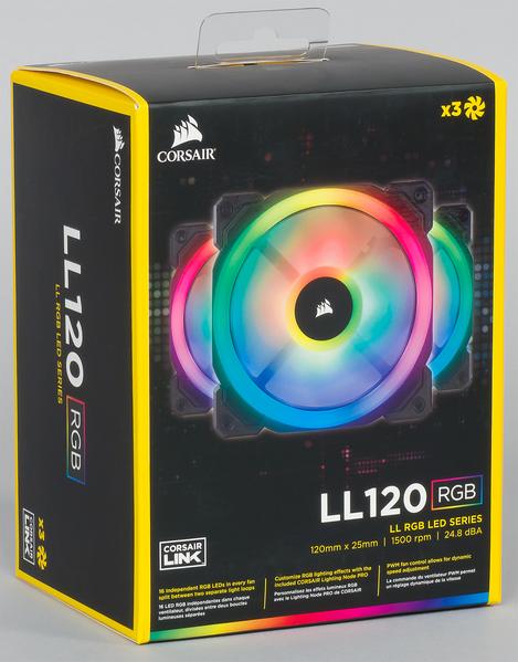 Комплект вентиляторов Corsair LL120 RGB:, фото 1