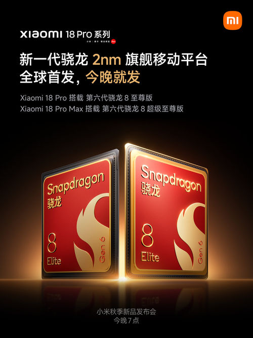 Xiaomi 18 Pro и 18 Pro Max первыми получат Snapdragon 8 Elite Gen 6 и Snapdragon 8 Elite Extreme Gen 6