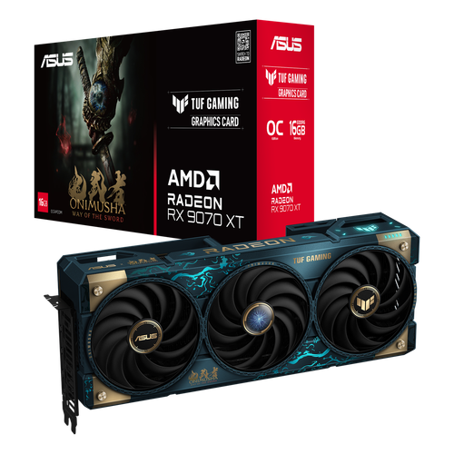 Видеокарта для любителей Onimusha или любителей синего. Asus выпустила RX 9070 XT Onimusha Edition