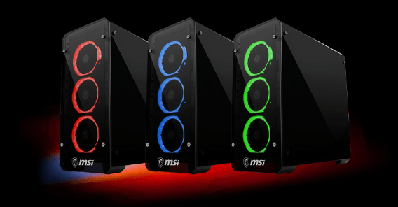 MSI Mag Pylon — компьютерный корпус со стеклянными панелями и тремя предустановленными вентиляторами с подсветкой, фото 2