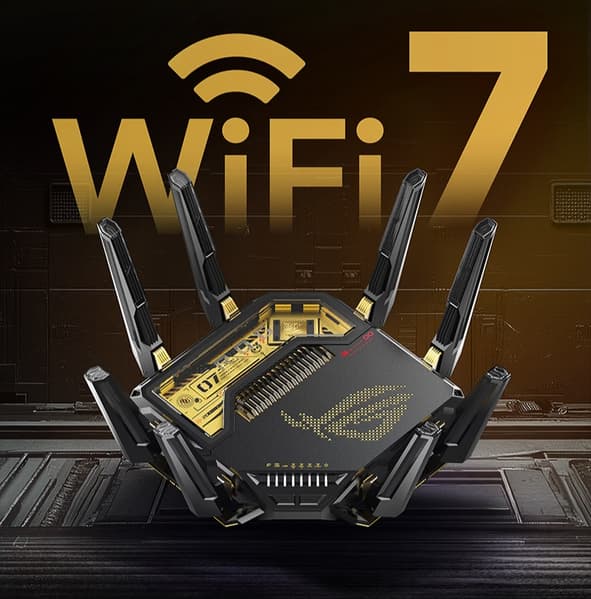 Wi-Fi 7, 10-гигабитные порты и суммарная скорость до 13 000 Мбит. Представлен новый роутер Asus ROG Octopus 7