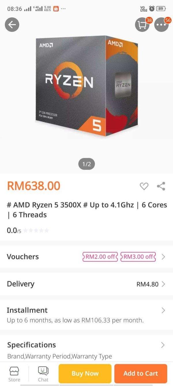 6 ядер за $145. AMD Ryzen 5 3500X перестал быть китайским эксклюзивом, фото 1