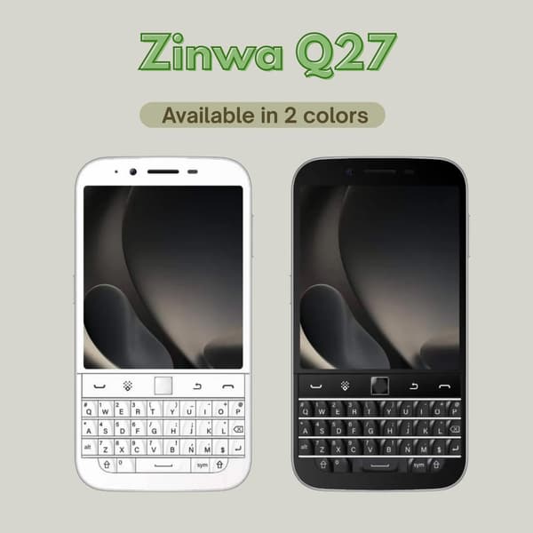 4-дюймовый экран, батарея 4000 мАч и физическая клавиатура QWERTY: смартфон Zinwa Q27, похожий на классический BlackBerry, доступен для заказа