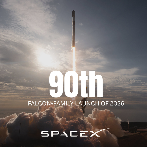 Никто, кроме SpaceX, так не может: компания запустила 90 ракет семейства Falcon с начала 2026 года