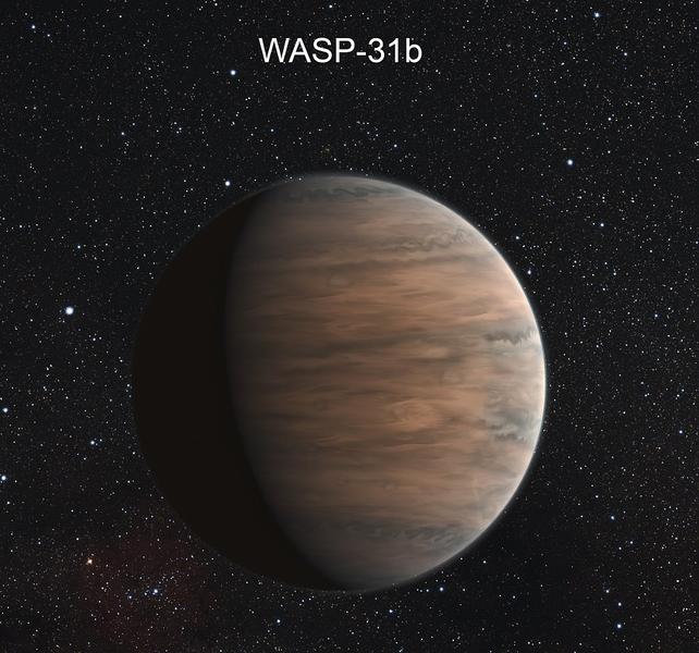 Художественное изображение «Горячего Юпитера» WASP-31b Источник: ESA / Hubble / NASA