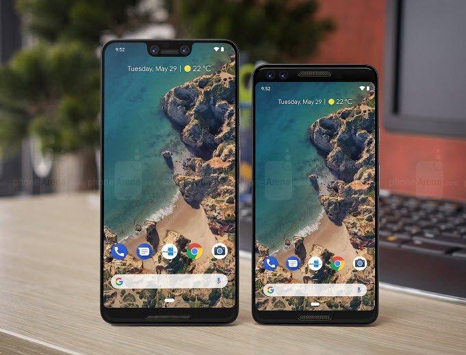 Появилось «фото» смартфонов Google Pixel 3 и Pixel 3 XL