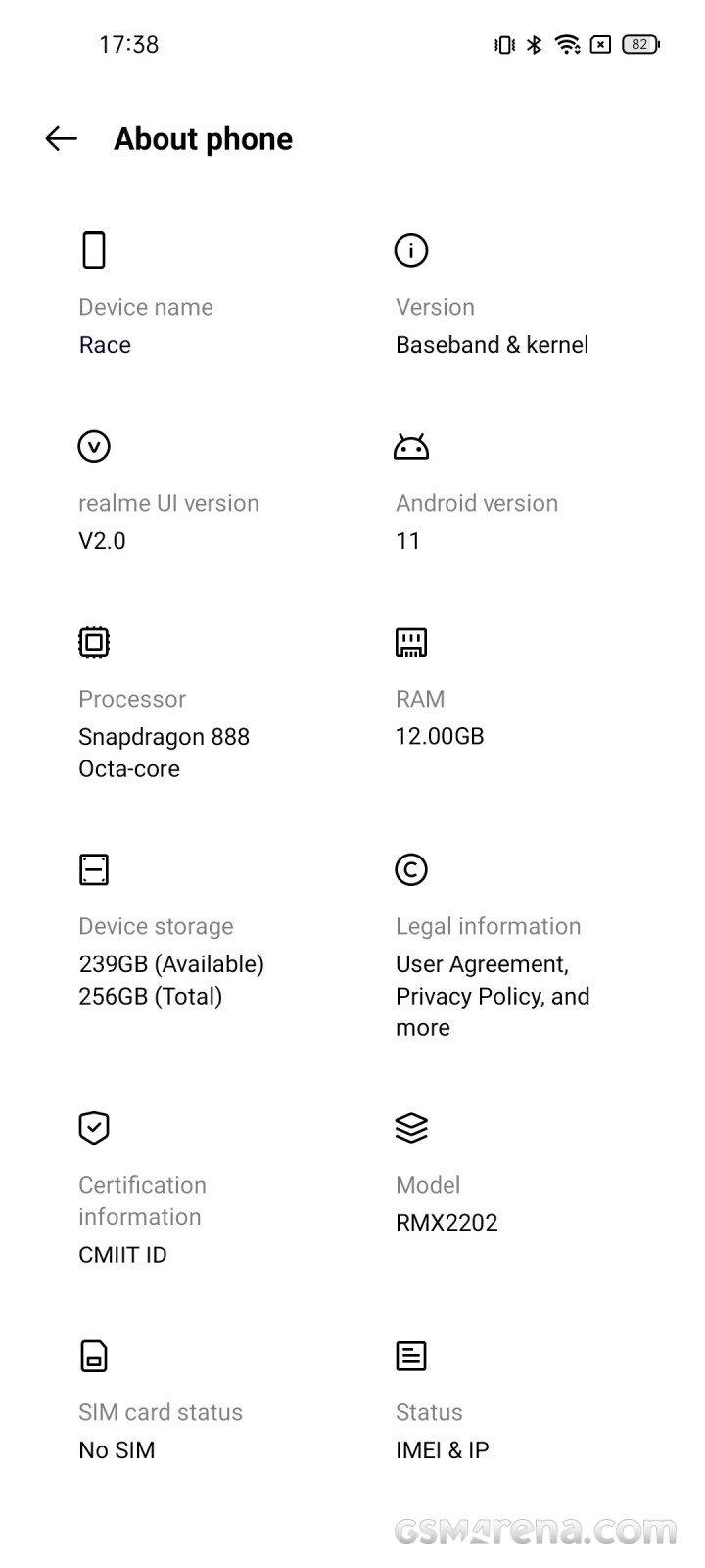 Живое фото одного из первых смартфонов на SoC Snapdragon 888 — Realme Race, фото 2