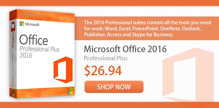Microsoft Office 2016 Professional Plus с бесплатной доставкой за 27$!, фото 1