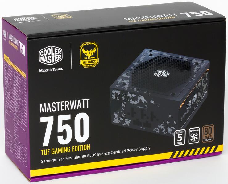Блок питания Cooler Master Masterwatt 750 TUF Gaming Edition:, фото 3
