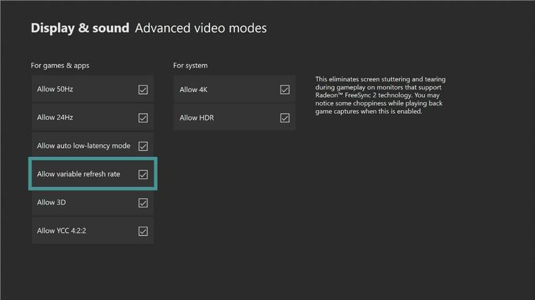 Консоли Xbox One получили поддержку технологии AMD FreeSync, но опробовать её пока могут лишь участники программы Preview Rings, фото 1