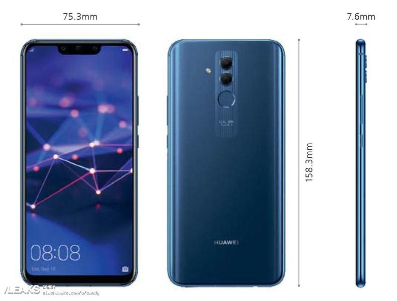 Появились новые рендеры смартфона Huawei Mate 20 Lite, фото 2