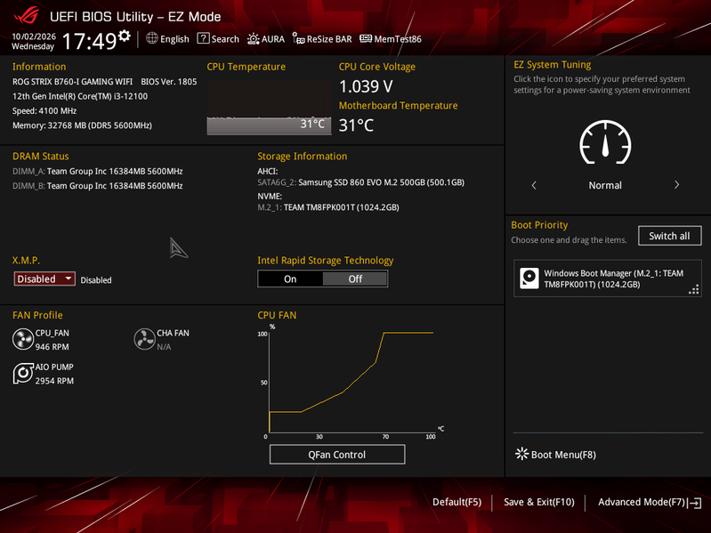Материнская плата Asus ROG Strix B760-I Gaming WiFi на чипсете Intel B760:, фото 72