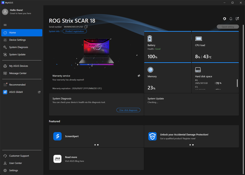 Игровой ноутбук Asus ROG Strix Scar G835LWG с Intel Core Ultra 9 290HX и Nvidia GeForce RTX 5080 Laptop:, фото 35