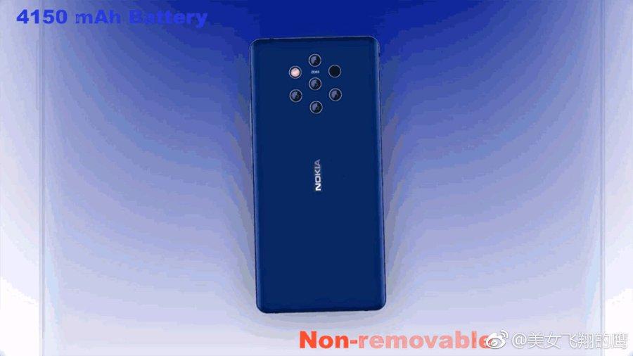 Смартфон Nokia 9 с многомодульной основной камерой получит весьма ёмкий аккумулятор