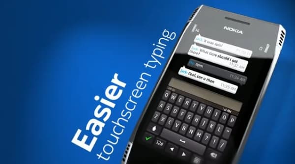 появление вертикальной QWERTY-клавиатуры