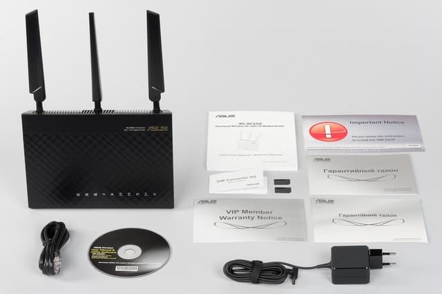 Комплект поставки Asus 4G-AC55U Комплект поставки Asus 4G-AC55U