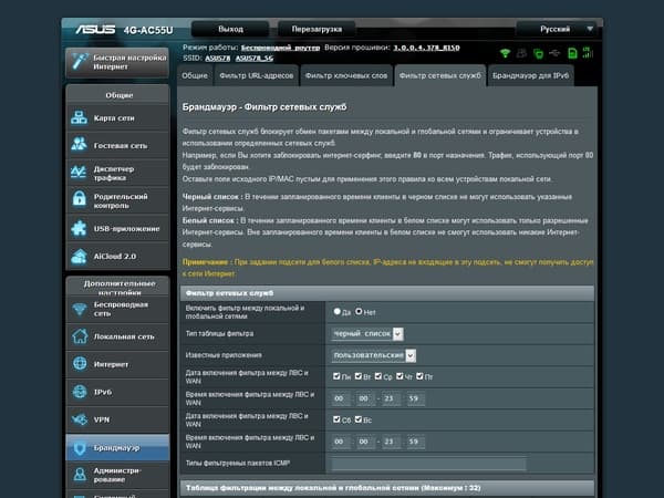 Настройка Asus 4G-AC55U Настройка Asus 4G-AC55U