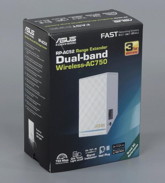 Упаковка Asus RP-AC52 Упаковка Asus RP-AC52