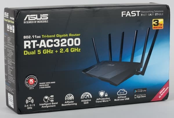 Упаковка Asus RT-AC3200