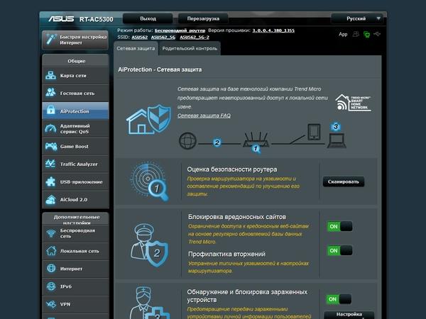 Настройка Asus RT-AC5300 Настройка Asus RT-AC5300