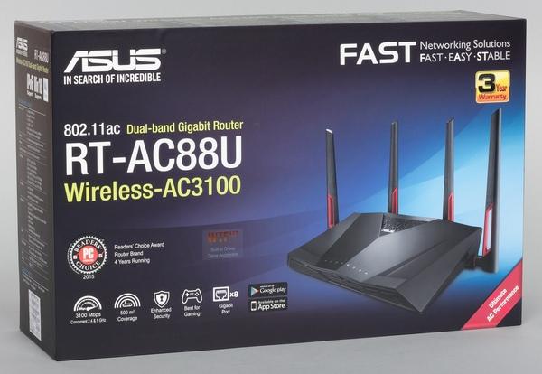 Упаковка Asus RT-AC88U