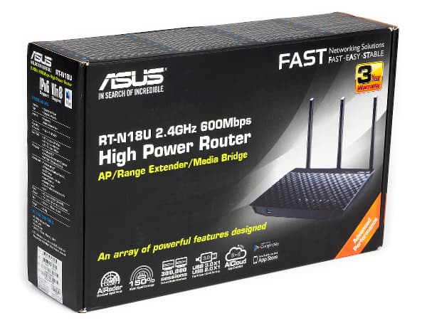 Упаковка Asus RT-N18U
