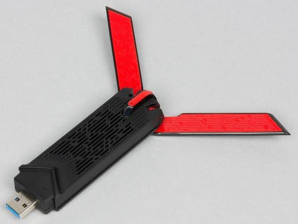 Внешний вид Asus USB-AC68 Внешний вид Asus USB-AC68