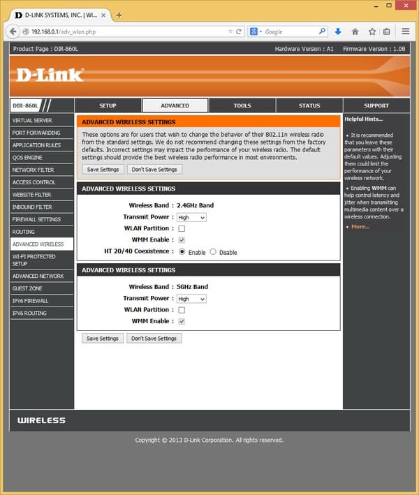 Настройка D-Link DIR-860L Настройка D-Link DIR-860L