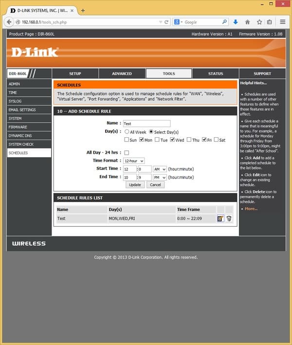 Настройка D-Link DIR-860L Настройка D-Link DIR-860L