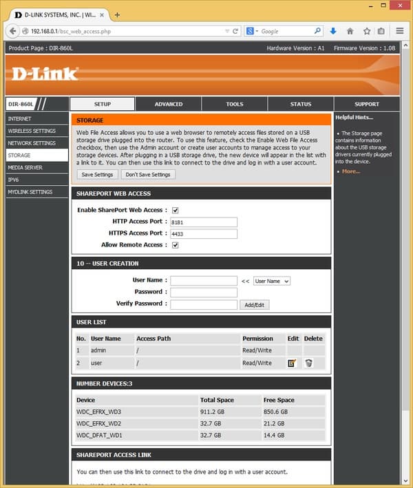 Настройка D-Link DIR-860L Настройка D-Link DIR-860L