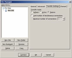 настройка клиента FTP настройка клиента FTP