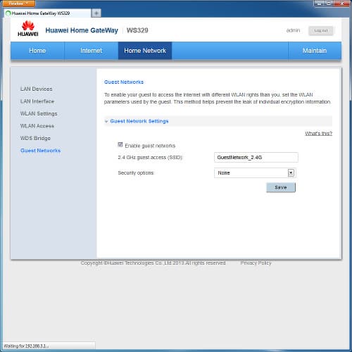 Настройка Huawei WS329 Настройка Huawei WS329