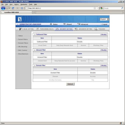 маршрутизатор LevelOne WBR-6020 настройка маршрутизатора LevelOne WBR-6020