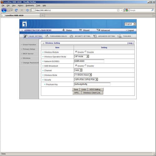 маршрутизатор LevelOne WBR-6020 настройка маршрутизатора LevelOne WBR-6020
