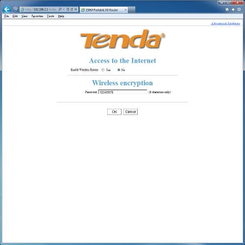 Настройка роутера Tenda 3G150B Настройка роутера Tenda 3G150B