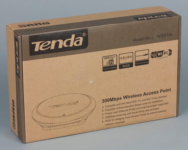 Упаковка точки доступа Tenda W301A Упаковка точки доступа Tenda W301A