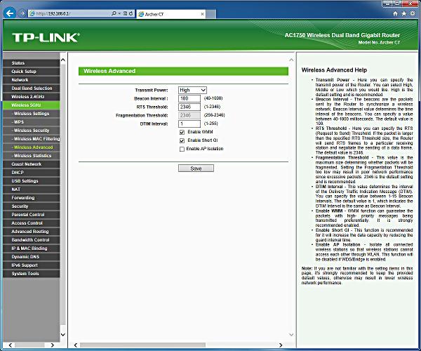 Настройка TP-Link Archer C7 Настройка TP-Link Archer C7