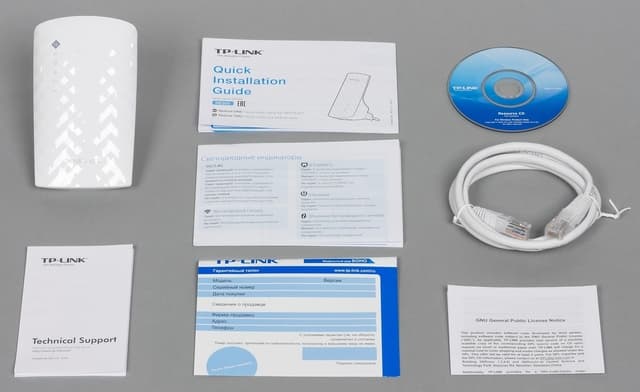Комплект поставки TP-Link Archer RE200 Комплект поставки TP-Link Archer RE200
