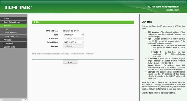 Настройка TP-Link Archer RE200 Настройка TP-Link Archer RE200