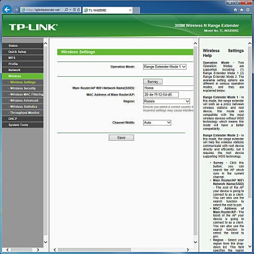 Настройка TP-Link TL-WA850RE